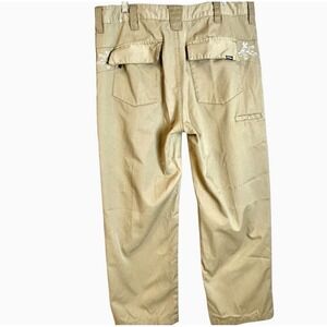 Vintage Rusty Khaki Long Jorts Size 33 Skater  Hickory Wear Bottoms Y2K